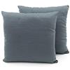 BIANCHERIAWEB Coppia Cuscini Arredo Imbottiti Tessuto Ottoman in Tinta Unita Colore Grigio 35 40x40 Grigio 35