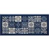 BIANCHERIAWEB SONNI CALDI E PROFONDI CON BIANCHERIAWEB Tappeto Passatoia Cucina Retro Antiscivolo Runner Corsia Sottolavello Lavabile Disegno Maiolica by Suardi