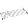 Metaltex Scolapiatti per lavello, Filo di Ferro plastificato, Grigio Metallizzato, 20x54x4