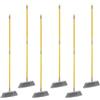 Apex 6x Scopa per Interni con Manico Allungabile da 85 a 141 cm - Setole Morbide Antigraffio, Testa Larga 35 cm - Ideale per Pavimenti Delicati