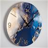 Giallobus - Orologio Linea Basic - Taglio di Pietra - Oceanbrass - Legno Mdf - Basic 30x30 - Meccanismo silenzioso - Pronto da appendere - Orologi moderni