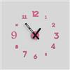 Giallobus - Orologio da Parete Adesivo Grande Float - Typos - Legno Mdf - Float ⌀ 60/80/110cm - 18 - Surfer girl - Orologio da parete moderno - Numeri adesivi 3d - Diametro variabile 60/80/100cm