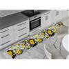 BIANCHERIAWEB Tappeto Passatoia Cucina Antiscivolo Sottolavello Digitale Fantasie Varie 50x320 Limoni