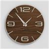 Giallobus - Orologio Bilay - Simple relief - Legno Mdf - Premium 30x30‎‎cm - n.11 Walnut - Artigianale Made in Italy - Silenzioso - Idea regalo - Moderni doppio livello