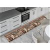 BIANCHERIAWEB Tappeto Passatoia Cucina Antiscivolo Sottolavello Digitale Fantasie Varie 50x180 Gatto Amaca