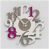 Giallobus - Orologio Bilay - Carved - Legno Mdf - Premium 30x30‎‎cm - 04 - Beauty - Artigianale Made in Italy - Silenzioso - Idea regalo - Moderni doppio livello