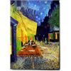 Giallobus - Quadro - Vincent Van Gogh - Terrazza di un caffè di notte - Tela Canvas Telaio Standard - 100x140 - Pronto da appendere - Quadri moderni per la casa