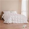 DREAMIN'101 - Piumino Matrimoniale Estivo Ipoallergenico Traspirante, Trapunta Matrimoniale Primaverile 90% Piumino d'Oca con Rivestimento Cotone, Piumone Matrimoniale Trapunta Mezza Stagione 260x240