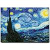Giallobus - Quadro - Vincent Van Gogh - Notte stellata - Tela Canvas Telaio Standard - 140x100 - Pronto da appendere - Quadri moderni per la casa