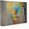 ConKrea Quadro su Tela Canvas - INTELAIATO - Pronto da Appendere - Motivazionale - Idee Idea Psicologia - Marketing - 30x40cm - Senza Cornice - (cod.2238)