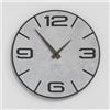 Giallobus - Orologio Bilay - Simple relief - Legno Mdf - Premium 30x30‎‎cm - n.12 White cement - Artigianale Made in Italy - Silenzioso - Idea regalo - Moderni doppio livello