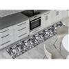 BIANCHERIAWEB Tappeto Passatoia Antiscivolo con Stampa Digitale Dis. Love Grigio 50x180 Love Grigio