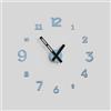 Giallobus - Orologio da Parete Adesivo Grande Float - Typos - Legno Mdf - Float ⌀ 60/80/110cm - 21 - Cloud - Orologio da parete moderno - Numeri adesivi 3d - Diametro variabile 60/80/100cm