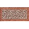 BIANCHERIAWEB Tappeto Passatoia Cucina Corsia Retro Antiscivolo Disegno Malesia By Suardi 55x115 Ruggine