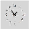 Giallobus - Orologio da Parete Adesivo Grande Float - Typos - Legno Mdf - Float ⌀ 60/80/110cm - 25 - Goldwaves - Orologio da parete moderno - Numeri adesivi 3d - Diametro variabile 60/80/100cm