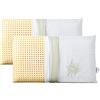 EVERGREENWEB MATERASSI & BEDS EVERGREENWEB Coppia Cuscini Letto 40x70 Alti 18 cm Modello Saponetta 100% Memory Foam Doppia Fodera Aloe Vera e Cotone Sfoderabile Guanciali RILASSANTI per dolori Cervicali con Dispositivo Medico