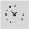 Giallobus - Orologio da Parete Adesivo Grande Float - Typos - Legno Mdf - Float ⌀ 60/80/110cm - 31 - Industrial wood - Orologio da parete moderno - Numeri adesivi 3d - Diametro variabile 60/80/100cm