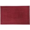 BIANCHERIAWEB SONNI CALDI E PROFONDI CON BiancheriaWeb Tappeto Bagno Doccia Spugna Tinta Unita Torino Tappetino Super Assorbente in Cotone Pelo Corto con Greca 60x90 Bordeaux