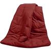 Corredocasa Plaid Divano Trapuntato Caldo Made in Italy Multiuso in Microfibra Coperta Imbottita Morbida per Letto, Divano o Camera Elegante e Decorativa Copri Tutto (Rosso/Bordeaux, Standard 130x160)