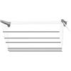 Jumbo CS106/4 inoxSteed160 Stendino a Parete/Soffitto Inox, 160 cm