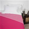 Corredocasa - Trapuntino Primaverile/Estivo Copriletto Trapuntato Made in Italy Quilt Double Face in Morbida Microfibra Singolo 1 Piazza (Rosa/Fuxia)