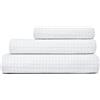 Corredocasa Set Asciugamani 100% Cotone Nido d'Ape, Made in Italy - Tris Bagno: Telo Doccia, Asciugamano Viso e Ospite - Forniture Alberghiere, B&B e Casa Vacanza (Bianco)
