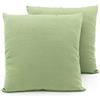 BIANCHERIAWEB SONNI CALDI E PROFONDI CON BIANCHERIAWEB Coppia Cuscini Arredo Imbottiti Tessuto Ottoman in Tinta Unita Colore Verde 40 40x40 Verde 40