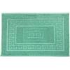 BiancheriaWeb Tappeto Bagno Doccia Spugna Tinta Unita Torino Tappetino Super Assorbente in Cotone Pelo Corto con Greca 45x60 Verde