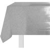 Corredocasa Cerata Tovaglia Trasparente Glitter Argento Plastica PVC per Cucina Prodotto di Qualità Ottimo Prezzo Tutte le Misure (Rotondo 135cm)