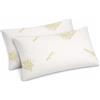 Corredocasa Coprimaterasso Aloe Vera Elasticizzato Anallergico Con Angoli Letto Made Italy- Federa Protettiva Antibatterico in Aloe Vera con Cerniera cm. 50 X 80 (Coppia Federe)