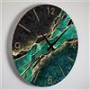 Giallobus - Orologio Linea Basic - Taglio di Pietra - Emeraldgold - Legno Mdf - Basic 30x30 - Meccanismo silenzioso - Pronto da appendere - Orologi moderni