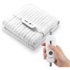 Wintem Comfy Coprimaterasso Termico Scaldaletto Coperta Termica Elettrica con 4 livelli di Temperatura, Telecomando e Timer 8h, Singola 150x80 cm