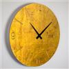 Giallobus - Orologio Linea Basic - Gold money - Legno Mdf - Basic 30x30 - Meccanismo silenzioso - Pronto da appendere - Orologi moderni