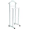 MA MAISON Doppio Indossatore da Camera in Legno di Faggio 43x33xH105cm Per Ordinare e Tenere in Perfetto Stato i Tuoi Abiti - Elegante e Funzionale in Tutti gli Ambienti (Singolo, Bianco)