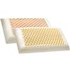 EVERGREENWEB MATERASSI & BEDS Evergreenweb - Coppia Cuscini Memory Foam, Modello Saponetta Air Massage Alti 12 cm, Doppia Fodera Silver e Cotone Naturale, Guanciali Letto Ideali per Cervicale, Traspiranti Termosensibili Antiacaro