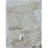 Corredocasa Set di Tris Centrini in Macramè Lavorazione Artigianale Composto da Striscia Runner 40x70 cm. e 2 Centri Piccoli 40x30 cm - Disponibili Due Varianti Di Colori (Bianco Crema)