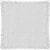 BIANCHERIAWEB Tovaglia Cucina Soggiorno in Cotone con Orlo A Giorno in Tinta Unita Ajour 85x85cm Bianco