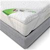 EVERGREENWEB MATERASSI & BEDS EVERGREENWEB - Topper Memory Foam 6 cm Singolo 80x200 cm, Correttore Materasso, Coprimaterasso con Rivestimento Anallergico, Lastra Massaggiante, 4 Angoli Elastici, 100% Made in Italy | Eden