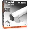 Eurocali 1x Profilo Angolare da 2 metri (2mt) a Scomparsa in Alluminio per Strisce LED Copertura Opaca larghezza max striscia led 20mm - 30 x 30