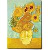 Giallobus - Quadro - Vincent Van Gogh - I Girasoli - Tela Canvas Telaio Standard - 100L x 140l cm - Pronto da appendere - Quadri moderni per la casa