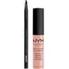 NYX Professional Makeup Tinta Labbra Soft Matte Lip Cream 16 Cairo Finish Opaco Texture Leggera Cremosa Pigmentata Flacone da 8ml + Pennello Labbra Pro Brush Lip con Punta Sottile - Set da 2