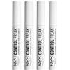 NYX Professional Makeup Gel Fissante per Sopracciglia Control Freak Mascara Trasparente Formula Vegana Non Appiccica - 4 Flaconi da 10ml