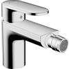 hansgrohe Vernis Blend - Rubinetto per bidet con scarico a tirante, Miscelatore monocomando per bidet con altezza bocca 80 mm, cromo, 71210000