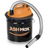 Ribimex Aspiracenere Elettrico ASHMax, con Filtro HEPA Lavabile, Bidone da 18 L, Potenza 1000 W, Ideale per Aspirare Ceneri Fredde da Stufe, Caminetti e Barbecue, Amazon Exclusive - PRCEN015