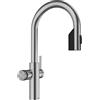 BLANCO CHOICE Icona-C | Rubinetto da cucina all-in-one in acciaio inox massiccio | escluso unità di trattamento dell'acqua CHOICE.ALL| acqua refrigerata in still, media, frizzante e calda | [16 x 28,2