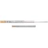 Emuca - Guide per cassetti con cuscinetti a sfera 45mm x 550mm, Set di 1 coppia di binari ad estrazione totale con chiusura ammortizzata