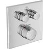 Ideal Standard - Ceratherm, Miscelatore termostato doccia ad incasso quadrato, Con tecnologia Navigo®, Due vie, Cromato