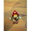 CALAMITA BAMBOLINA IN LEGNO MAGNETE ELFO GNOMO BIMBA BABYDROP BABYSHIWER NASCITA