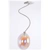Illuminando GINA UVA PLAFONIERA CON BRACCIO FLESSIBILE CROMO O NICHEL CON SFERA IN VETRO IRIDESCENTE LAMPADINE ATTACCO G9