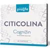 +LIFE Citicolina Cognizin 500 mg PiùLife - Integratore Memoria e Concentrazione - CDP Colina, Precursore di Fosfatidilcolina e Acetilcolina - 2 Capsule al Giorno, Lactose Free, Gluten Free